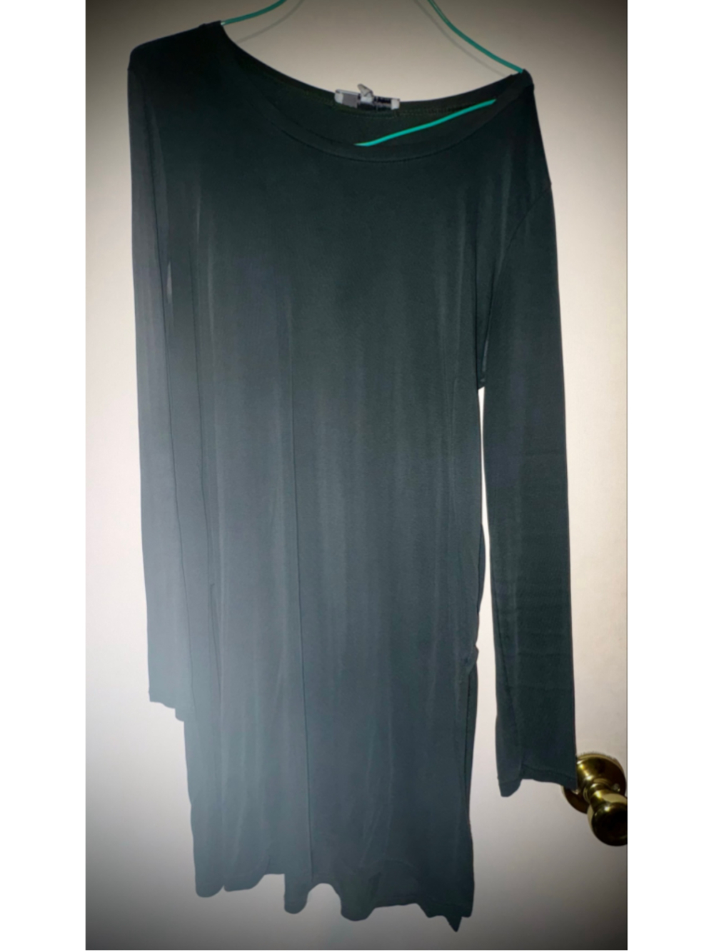 Women's Emma's Closet Long Sleeve Tunic Green Size M